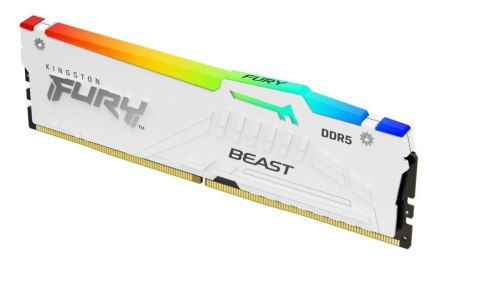 Pamięć Kingston Fury Beast DDR5 32GB 5200MHz CL36 RGB biała