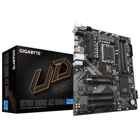 Płyta główna Gigabyte B760 DS3H AX DDR4 LGA1700 ATX z 4 slotami RAM