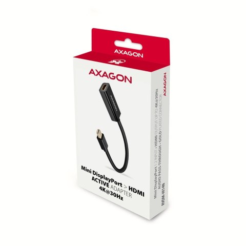 Adapter Mini DisplayPort AXAGON RVDM-HI14N aktywny HDMI 4K 30Hz
