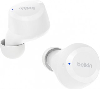 Słuchawki bezprzewodowe Belkin Soundform Bolt TWS białe z dynamicznymi przetwornikami