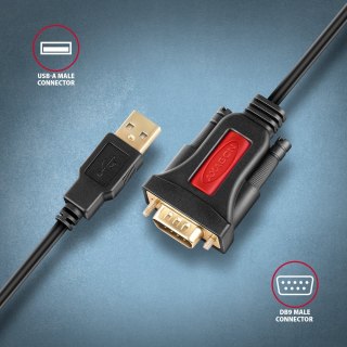 Adapter AXAGON ADS-1PSN USB RS232 1.5m trwały kabel Prolific