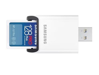 Karta pamięci Samsung SD PRO Plus 128GB z czytnikiem wydajna UHS-I