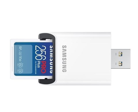 Karta pamięci SD Samsung PRO Plus 256GB z czytnikiem USB szybka
