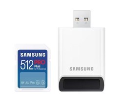Karta pamięci Samsung SD PRO Plus 512GB z czytnikiem wysokiej wydajności