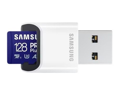 Karta pamięci microSD Samsung PRO Plus 128GB z czytnikiem USB