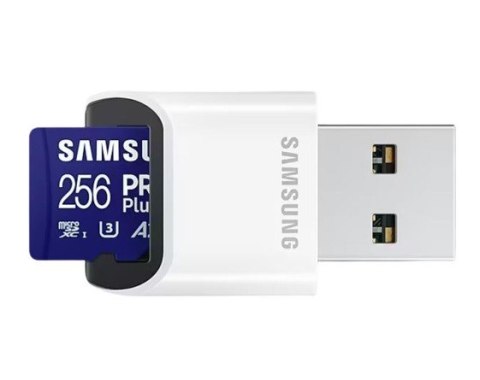 Karta pamięci microSD Samsung PRO Plus 256GB z czytnikiem szybka