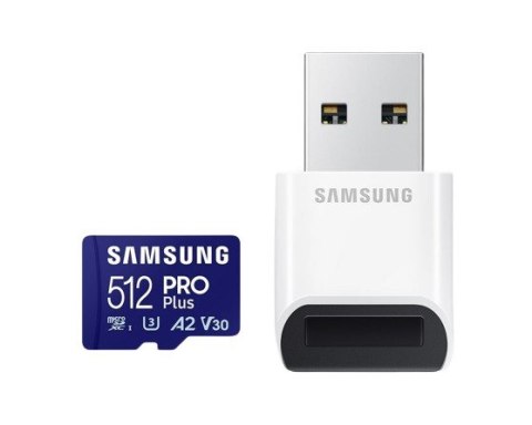 Karta pamięci microSD Samsung PRO Plus 512GB z czytnikiem szybka