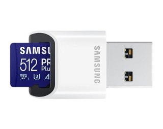 Karta pamięci microSD Samsung PRO Plus 512GB z czytnikiem szybka