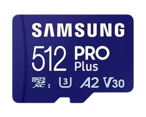 Karta pamięci microSD Samsung PRO Plus 512GB z czytnikiem szybka