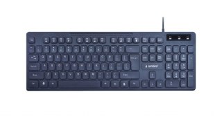 Klawiatura Gembird KB-MCH-04 US multimedialna cicha slimowa