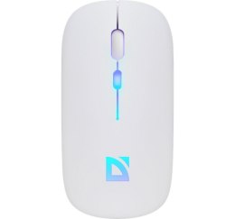 Mysz bezprzewodowa Defender TOUCH MM-997 akumulator ergonomiczna biała