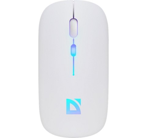 Mysz bezprzewodowa Defender TOUCH MM-997 akumulator ergonomiczna biała