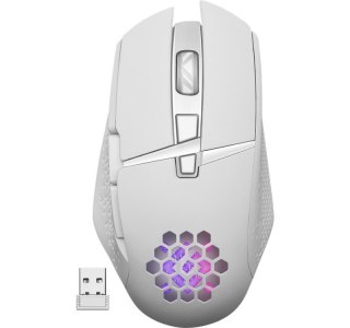 Mysz gamingowa Defender Glory GM-514 bezprzewodowa RGB 3200 DPI biała