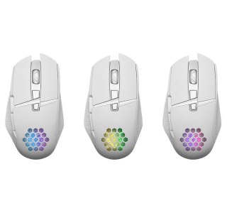 Mysz gamingowa Defender Glory GM-514 bezprzewodowa RGB 3200 DPI biała