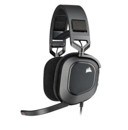 Słuchawki Corsair HS80 RGB USB czarne wydajne gamingowe z Dolby Audio 7.1