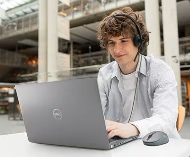 Słuchawki Dell WH1022 Stereo z redukcją szumów do nauki