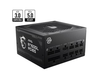 Zasilacz MSI MAG A750GL PCIE5 750W 80PLUS GOLD modularny z płaskimi kablami