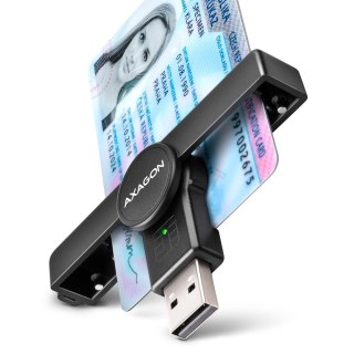 Czytnik kart AXAGON CRE-SMPA USB-A kompaktowy mobilny z ergonomiczna konstrukcja