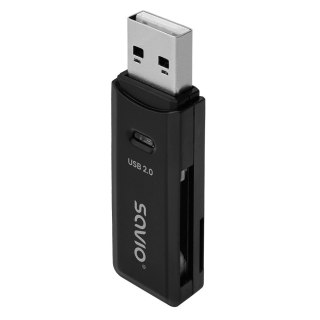 Czytnik kart Savio AK-63 USB 2.0 kompaktowy do SD microSD 480 Mbps