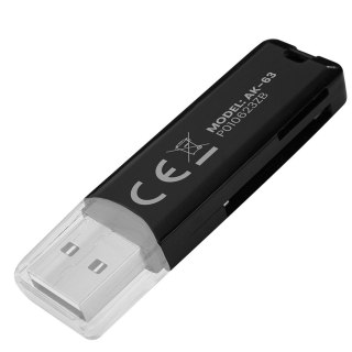 Czytnik kart Savio AK-63 USB 2.0 kompaktowy do SD microSD 480 Mbps