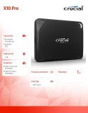 Dysk SSD Crucial Pro X10 4TB zewnętrzny USB-C szybki elegancki