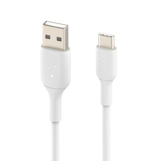 Kabel Belkin USB-C do USB-A 15 cm biały wytrzymały do ładowania