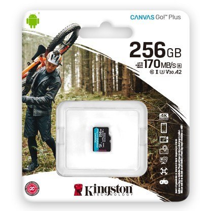 Karta microSD Kingston 256GB Canvas Go Plus 170MB/s 4K U3 A2