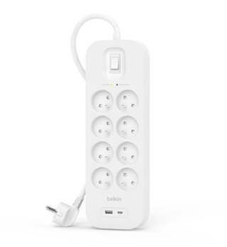 Listwa przeciwprzepięciowa Belkin SurgePlus 8 gniazd 2m z USB-C i USB-A