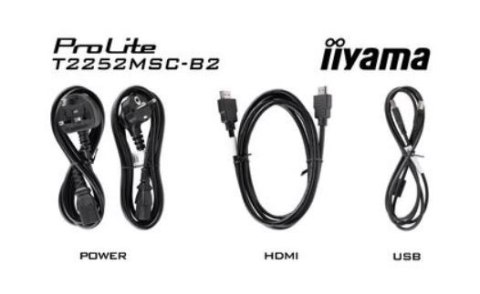 Monitor IIYAMA ProLite T2252MSC-B2 22 cale IPS Full HD dotykowy z HDMI