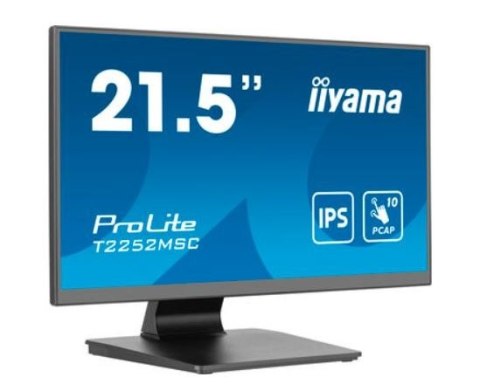 Monitor IIYAMA ProLite T2252MSC-B2 22 cale IPS Full HD dotykowy z HDMI