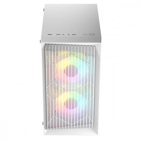 Obudowa Komputerowa Logic Atos ARGB Mini USB 3.0 biała gamingowa