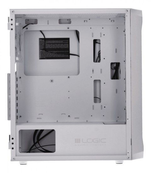 Obudowa Komputerowa Logic Portos ARGB Midi USB 3.0 Biała Gamingowa