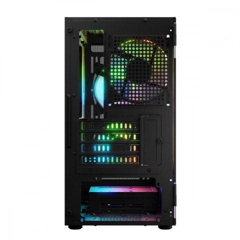 Obudowa komputerowa Logic Portos ARGB Mini Tower USB 3.0 Czarna