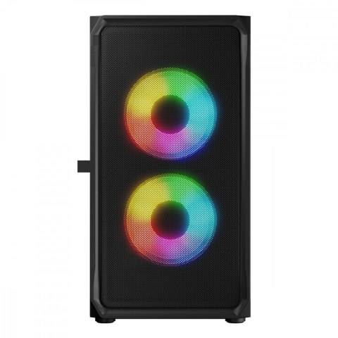 Obudowa komputerowa Logic Portos ARGB Mini Tower USB 3.0 Czarna