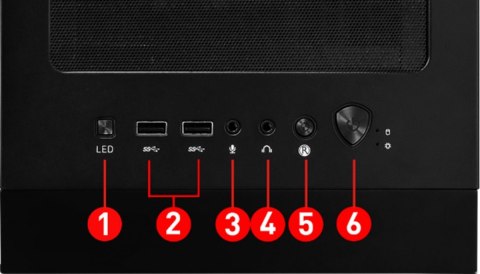 Obudowa MSI MAG FORGE 120A AIR FLOW z szkłem hartowanym RGB