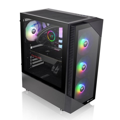 Obudowa Thermaltake View 200 ARGB Midi Tower z hartowanym szkłem czarna