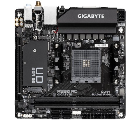 Płyta główna Gigabyte A520I AC AM4 mini ITX z Wi-Fi i RGB FUSION