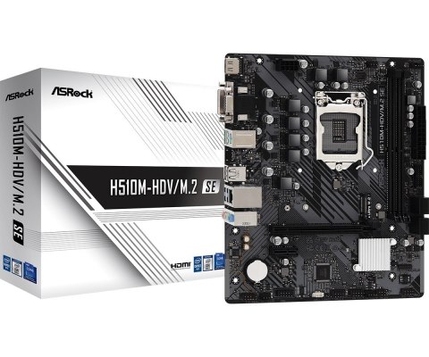 Płyta główna ASRock H510M-HDV/M.2 SE LGA1200 mATX z HDMI DDR4 3200