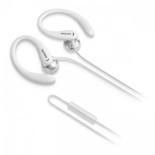 Słuchawki Philips TAA1105WT/00 sportowe douszne z mikrofonem IPX2