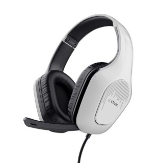 Słuchawki gamingowe Trust GXT415W Zirox białe stereo z mikrofonem