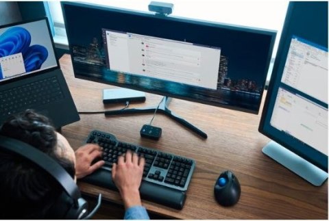 Trackball Kensington ProFit Ergo TB450 bezprzewodowy ergonomiczny czarny