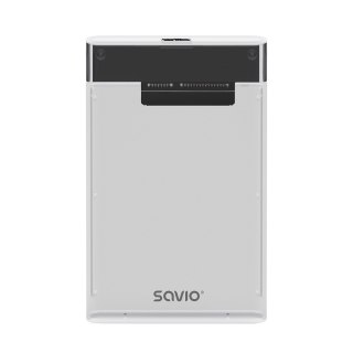 Obudowa zewnętrzna Savio AK-66 2.5 USB 3.0 transparentna na HDD SSD