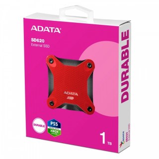 Dysk zewnętrzny SSD Adata SD620 1TB szybki czerwony USB 3.2