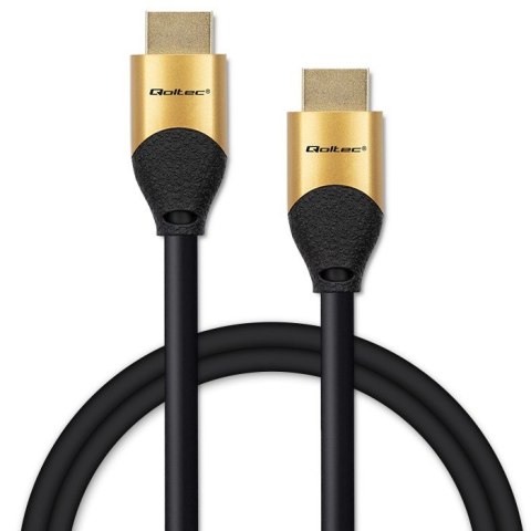 Kabel HDMI Qoltec v2.1 8K Ultra High Speed 60Hz 1m złoty