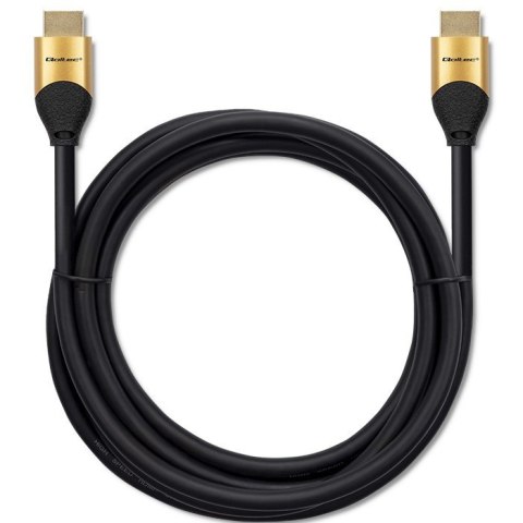 Kabel HDMI Qoltec v2.1 8K Ultra High Speed 60Hz 1m złoty