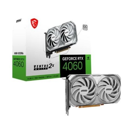 Karta graficzna MSI GeForce RTX 4060 VENTUS 2X WHITE OC 8GB GDDR6 wydajna