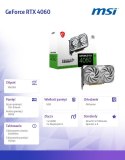 Karta graficzna MSI GeForce RTX 4060 VENTUS 2X WHITE OC 8GB GDDR6 wydajna