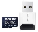 Karta pamięci Samsung MB-MY256SB Pro Ultimate 256GB z czytnikiem USB