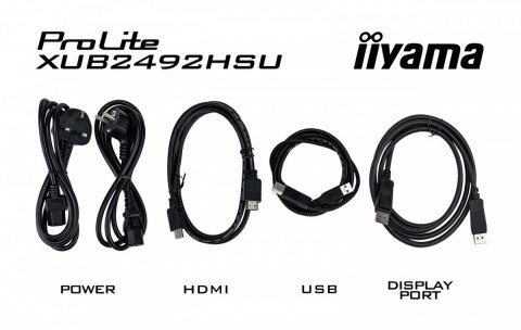 Monitor IIYAMA ProLite XUB2492HSU-W6 23.8 FHD 100Hz IPS Slim z HDMI DP