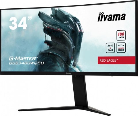 Monitor IIYAMA G-MASTER 34 cale GCB3480WQSU-B1 UWQHD 180Hz zakrzywiony VA